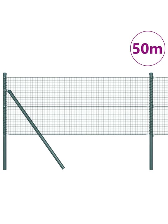 Žogs ar stabiem. zaļa 0.8 x 50 m tērauds