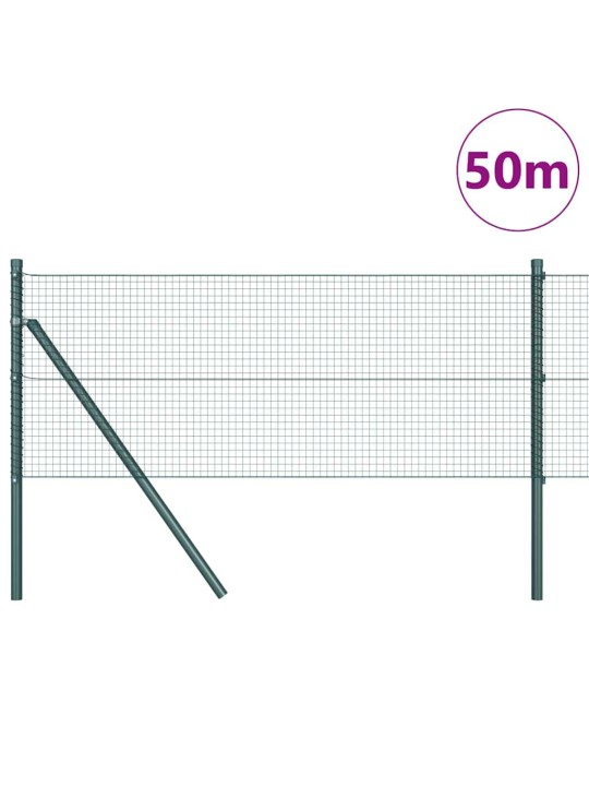 Žogs ar stabiem. zaļa 0.8 x 50 m tērauds