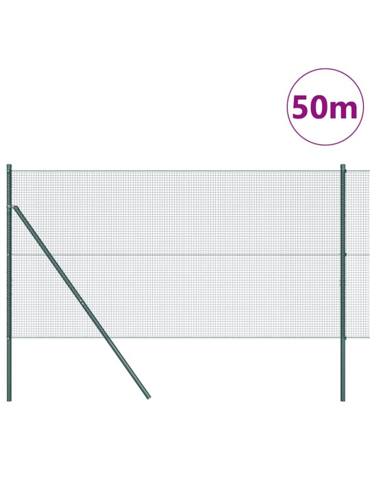 Žogs ar stabiem. zaļa 1 x 50 m tērauds