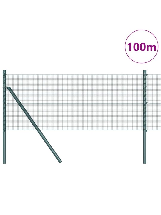 Žogs ar stabiem. zaļa 0.6 x 100 m tērauds