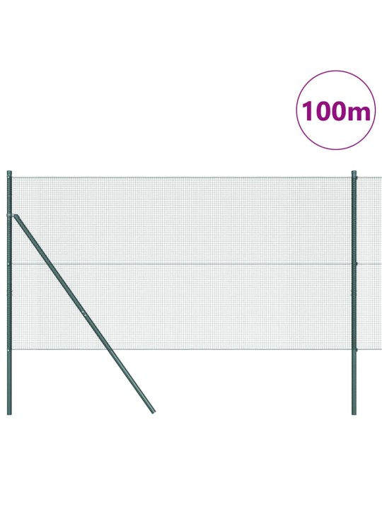 Žogs ar stabiem. zaļa 1 x 100 m tērauds