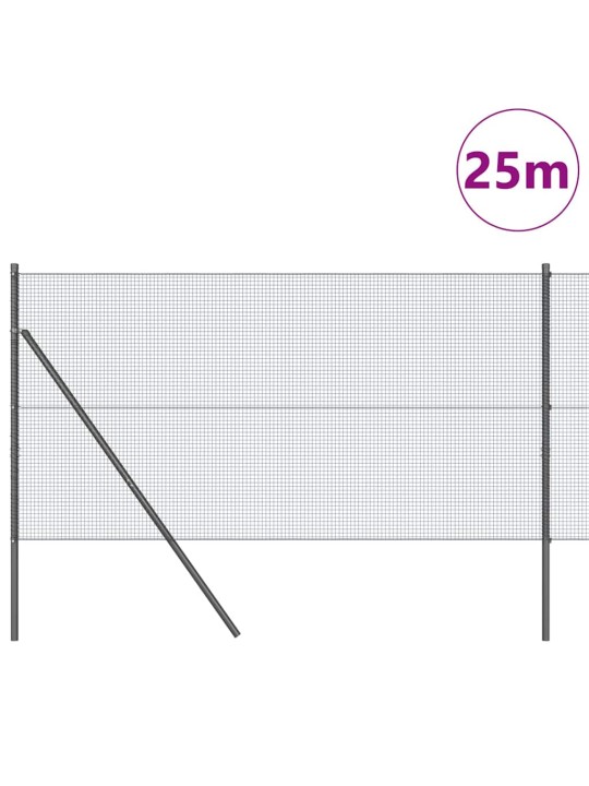 Žogs ar stabiem. pelēka 1 x 25 m tērauds
