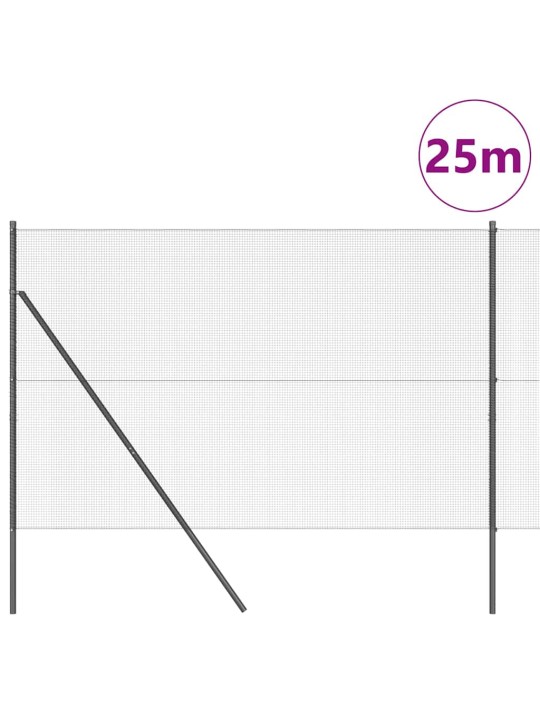 Žogs ar stabiem. pelēka 1.6 x 25 m tērauds