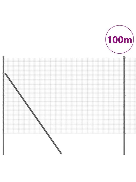 Žogs ar stabiem. pelēka 1.4 x 50 m tērauds