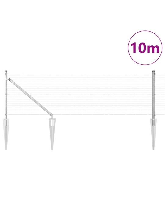 Žogs ar stabiem. sudraba 0.5 x 10 m tērauds