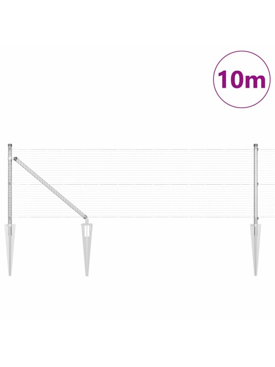 Žogs ar stabiem. sudraba 0.6 x 10 m tērauds