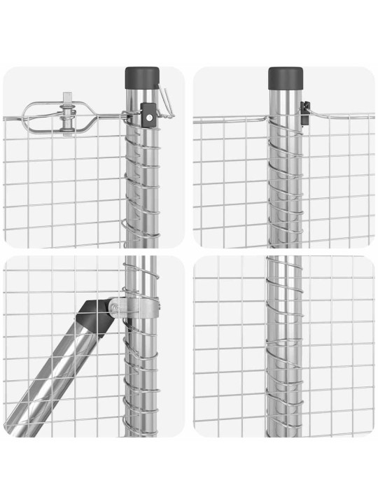 Žogs ar stabiem. sudraba 0.6 x 25 m tērauds