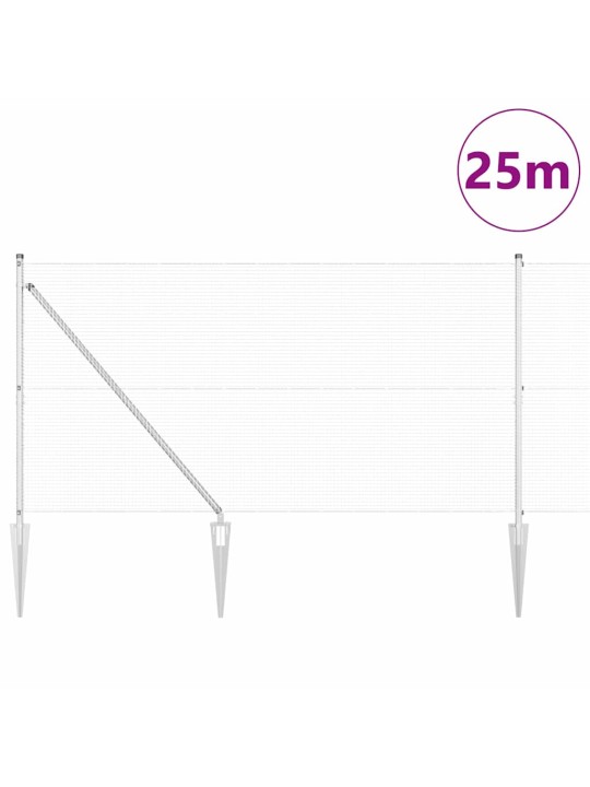 Žogs ar stabiem. sudraba 1.4 x 25 m tērauds