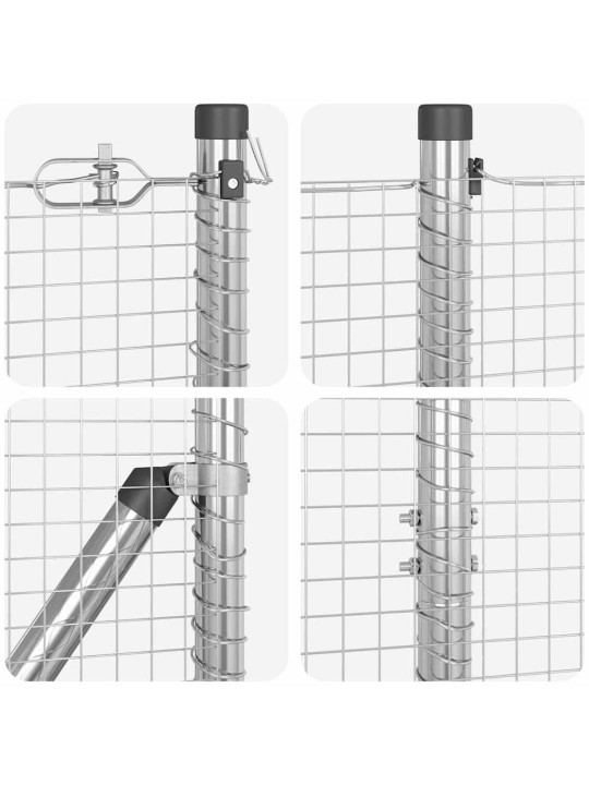Žogs ar stabiem. sudraba 1.5 x 25 m tērauds