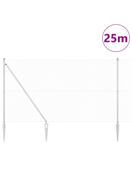 Žogs ar stabiem. sudraba 1.6 x 25 m tērauds