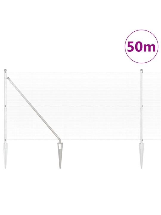 Žogs ar stabiem. sudraba 1.4 x 50 m tērauds