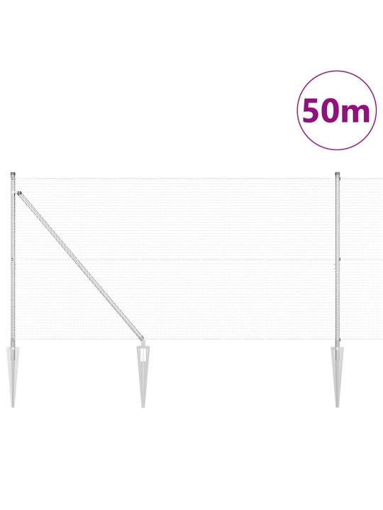 Žogs ar stabiem. sudraba 1.4 x 50 m tērauds