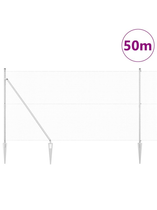 Žogs ar stabiem. sudraba 1.5 x 50 m tērauds