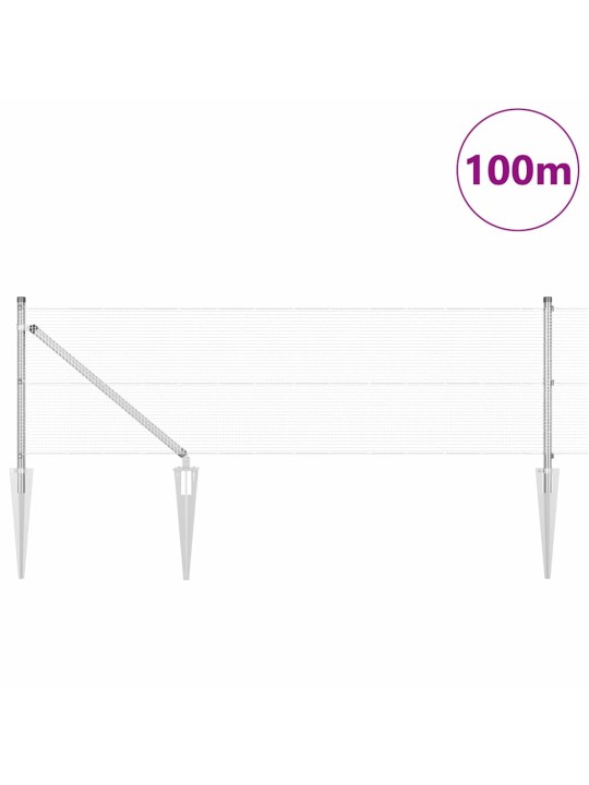 Žogs ar stabiem. sudraba 0.6 x 100 m tērauds