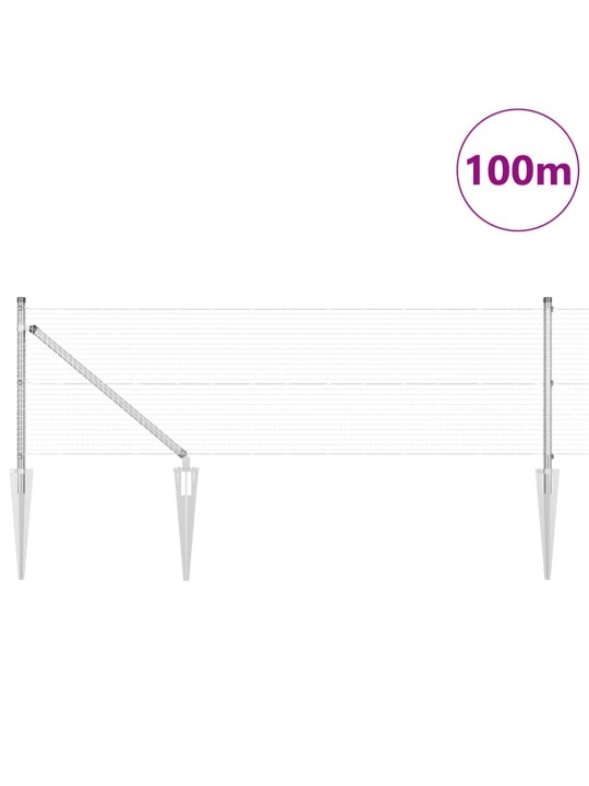 Žogs ar stabiem. sudraba 0.8 x 100 m tērauds