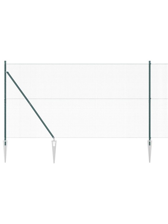 Žogs ar stabiem. zaļa 1.4 x 10 m tērauds