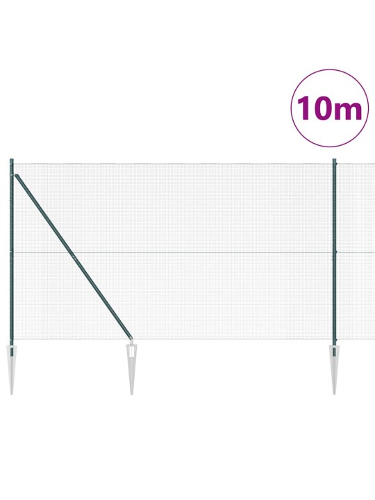Žogs ar stabiem. zaļa 1.6 x 10 m tērauds