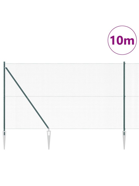 Žogs ar stabiem. zaļa 1.6 x 10 m tērauds