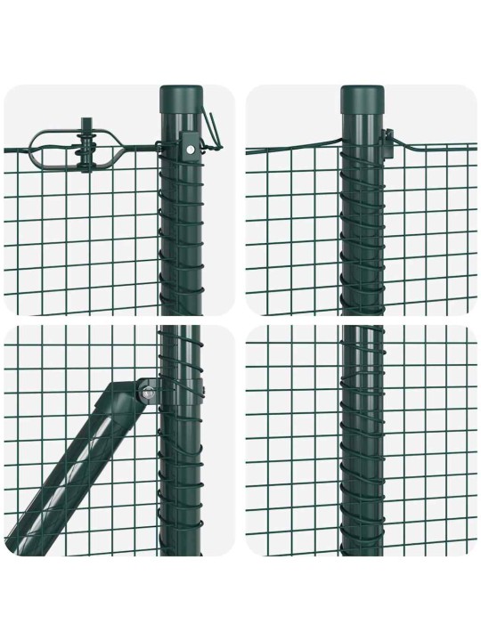 Žogs ar stabiem. zaļa 1 x 25 m tērauds
