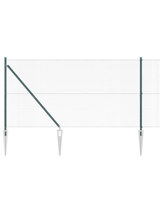 Žogs ar stabiem. zaļa 1.2 x 25 m tērauds