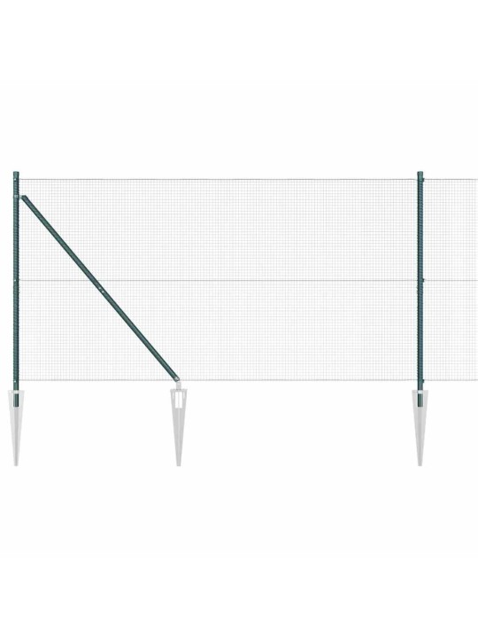 Žogs ar stabiem. zaļa 1.4 x 25 m tērauds