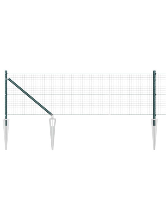 Žogs ar stabiem. zaļa 0.8 x 50 m tērauds