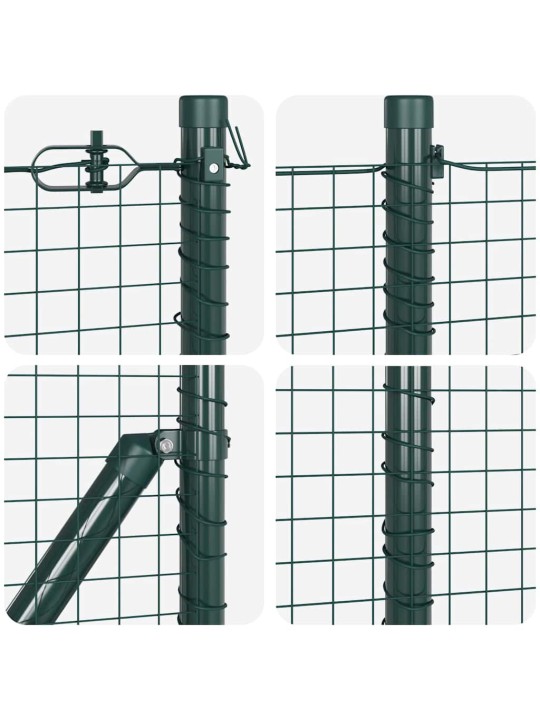 Žogs ar stabiem. zaļa 1 x 50 m tērauds