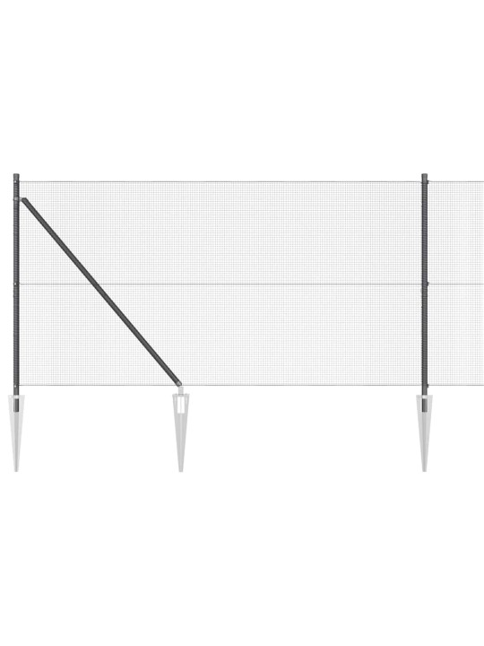 Žogs ar stabiem. pelēka 1 x 10 m tērauds