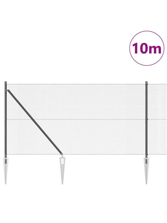 Žogs ar stabiem. pelēka 1 x 10 m tērauds