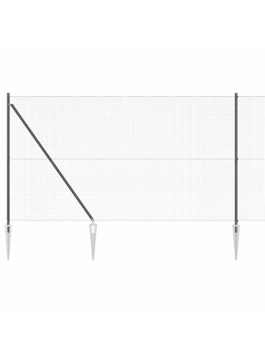 Žogs ar stabiem. pelēka 1.6 x 10 m tērauds