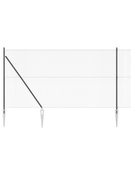 Žogs ar stabiem. pelēka 1.5 x 25 m tērauds