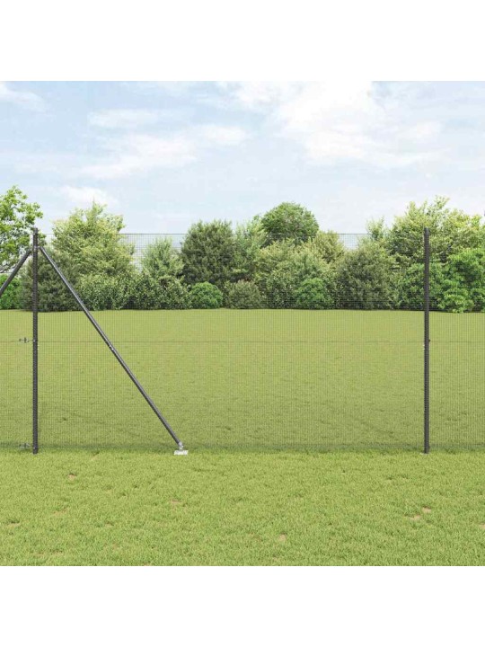 Žogs ar stabiem. pelēka 1.6 x 25 m tērauds