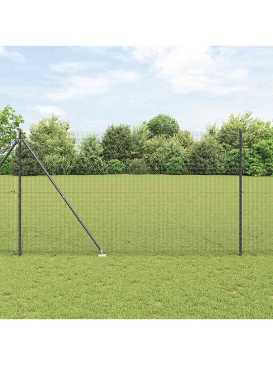 Žogs ar stabiem. pelēka 1.6 x 25 m tērauds