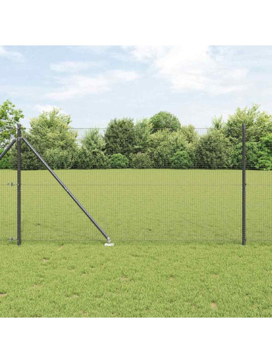Žogs ar stabiem. pelēka 1.4 x 50 m tērauds