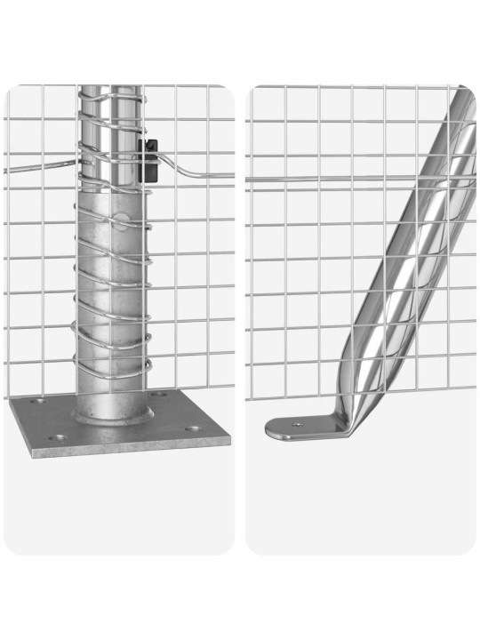 Žogs ar stabiem. sudraba 1.6 x 25 m tērauds