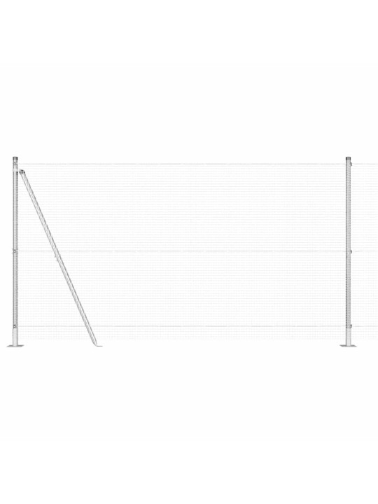 Žogs ar stabiem. sudraba 1.2 x 50 m tērauds