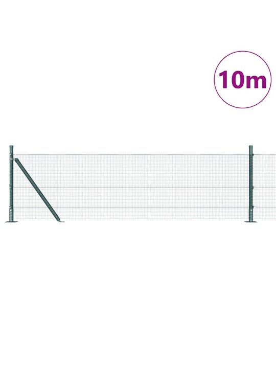 Žogs ar stabiem. zaļa 0.6 x 10 m tērauds