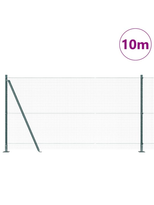 Žogs ar stabiem. zaļa 1.2 x 10 m tērauds