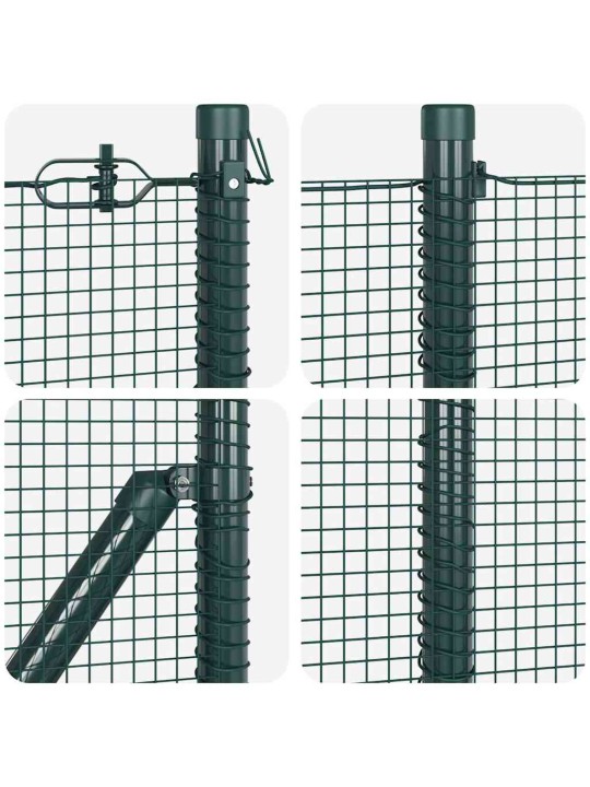 Žogs ar stabiem. zaļa 1 x 25 m tērauds