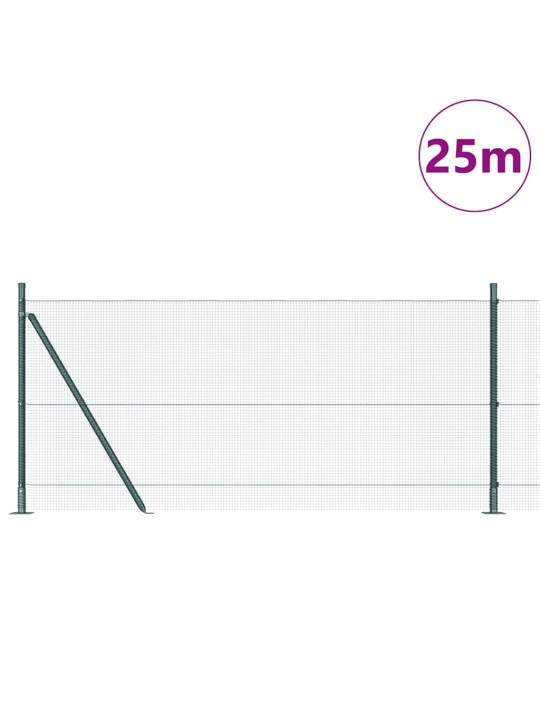 Žogs ar stabiem. zaļa 1 x 25 m tērauds