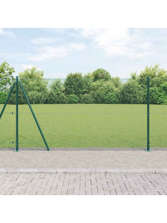 Žogs ar stabiem. zaļa 1.2 x 25 m tērauds