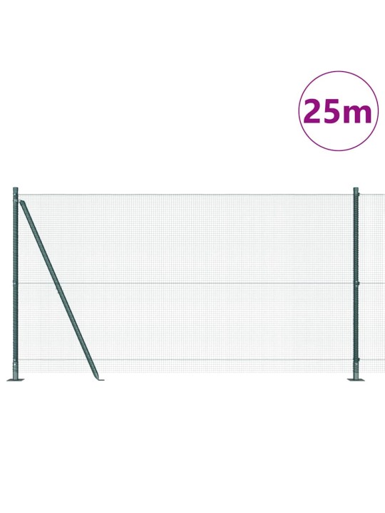 Žogs ar stabiem. zaļa 1.2 x 25 m tērauds