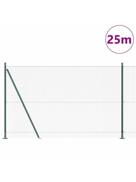Žogs ar stabiem. zaļa 1.6 x 25 m tērauds