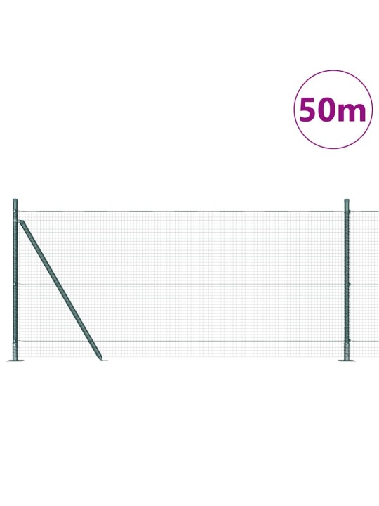 Žogs ar stabiem. zaļa 1 x 50 m tērauds