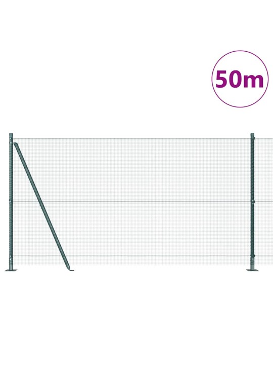 Žogs ar stabiem. zaļa 1.2 x 50 m tērauds