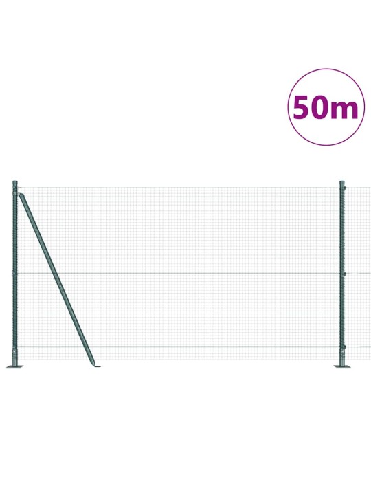 Žogs ar stabiem. zaļa 1.2 x 50 m tērauds