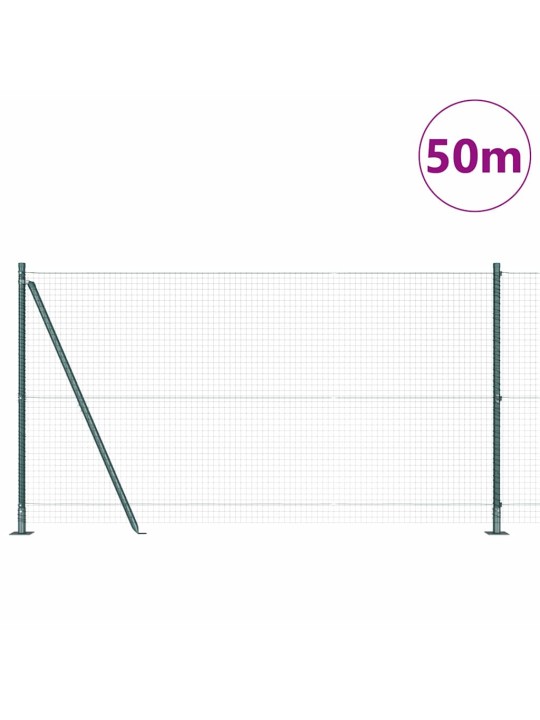 Žogs ar stabiem. zaļa 1.2 x 50 m tērauds