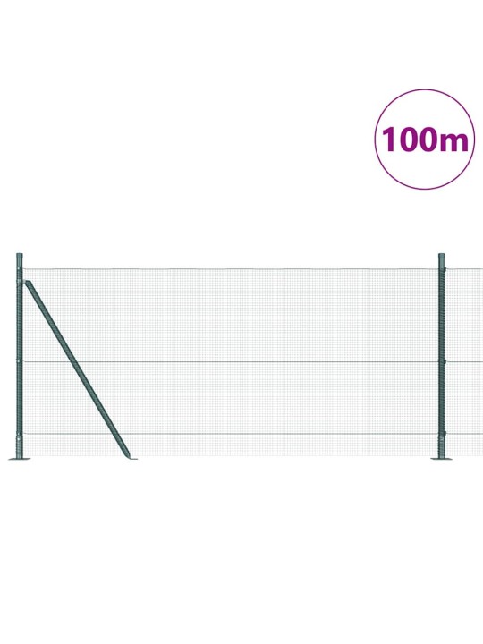 Žogs ar stabiem. zaļa 1 x 100 m tērauds
