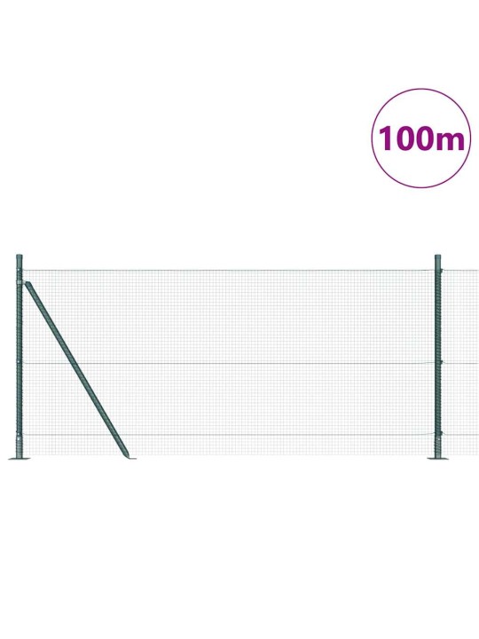 Žogs ar stabiem. zaļa 1 x 100 m tērauds