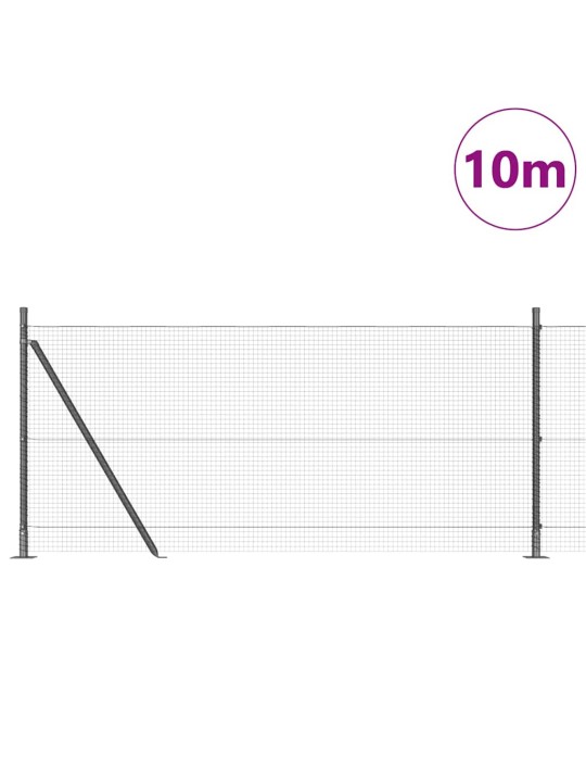 Žogs ar stabiem. pelēka 0.8 x 10 m tērauds